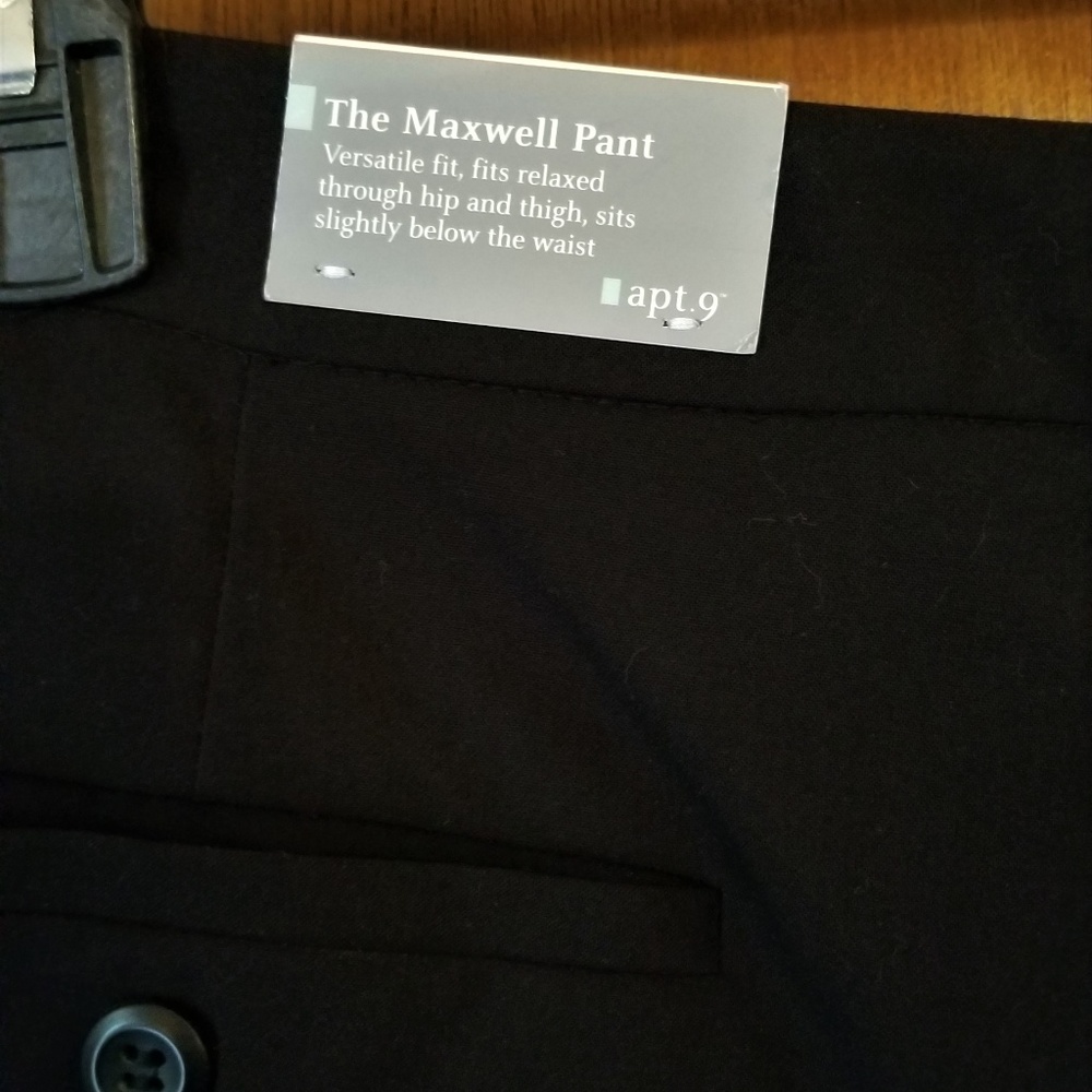 Apt 9 The Maxwell Pant Black Size 14 Ankle - Picture 6 of 7